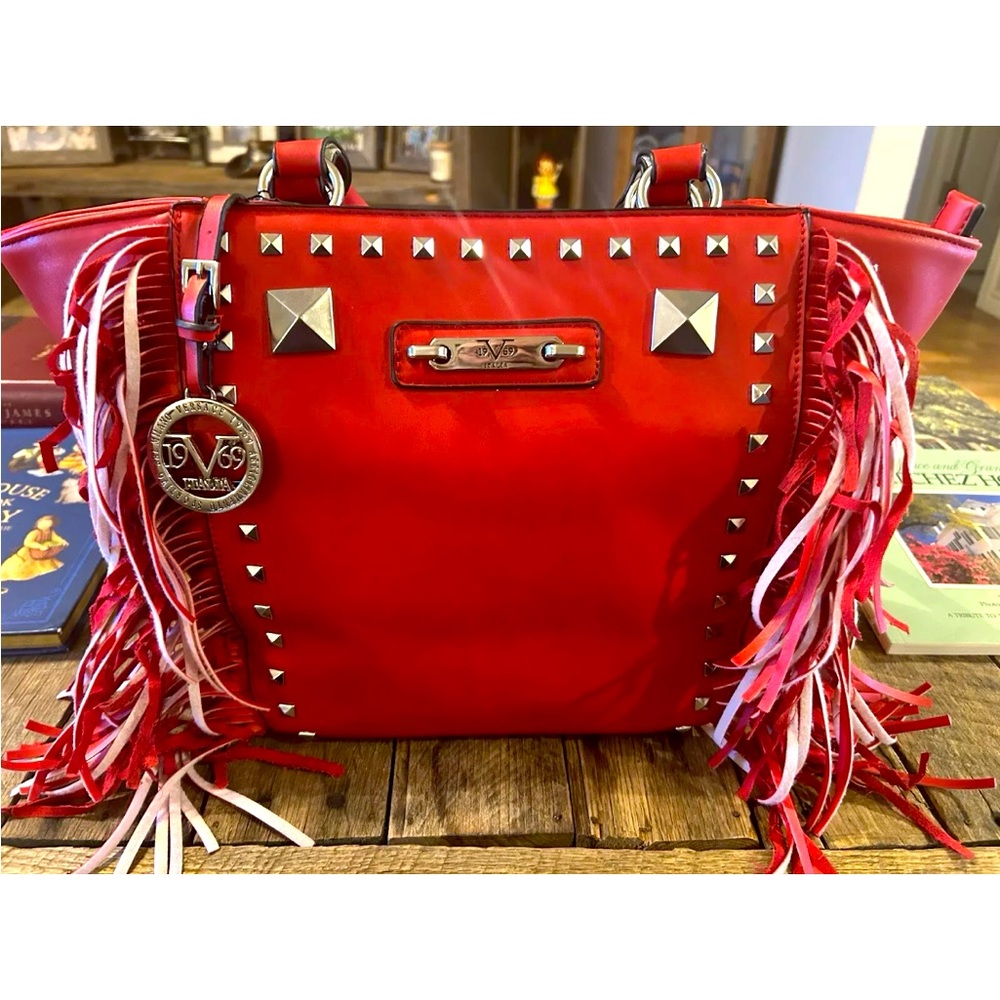 Versace 19V69 Italia Red With Red Fringe & Charm